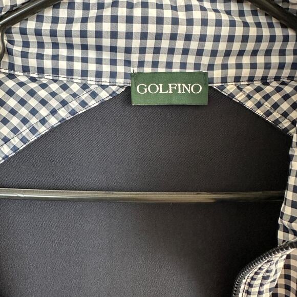 golfino germany women’s large navy check full zip golf jacket european style - Picture 6 of 16